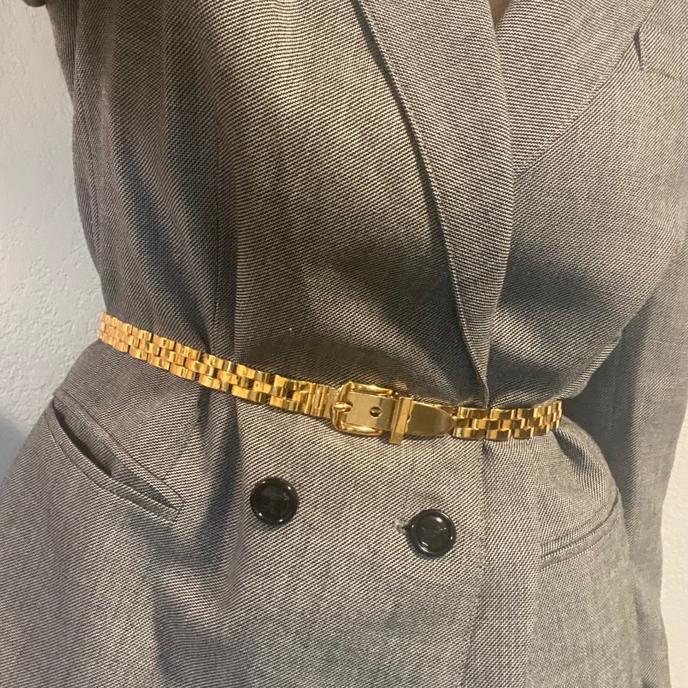 Final Price Vintage Gold Metal Gucci Belt